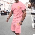 thumbnail image 4 of MKLEKYY Pijama Corto De Verano Para Hombre, Ropa Deportiva, Camiseta Transpirable De Manga Corta Y Pantalones Cortos Deportivos Con Bolsillos., 4 of 4