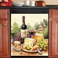 thumbnail image 1 of Wine Dishwasher Magnet Cover,Retro Style Magnetic Dishwasher Panel Decal, Art Grape Magnet Refrigerator Skin Sticker, Vinyl Decal, 1 of 7