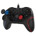 thumbnail image 1 of Gamepad con cable USB Controlador de juegos Mango de juego ergonómico con joysticks dobles Romacci Mando, 1 of 7