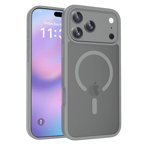 IPhone 17 Pro Max Case [Compatible with ]Translucent Matte Phone Cover, [Military Grade Drop Protection] Slim Durable Shockproof Protective Bumper