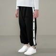 thumbnail image 3 of breaise Kids Boys Side Split Button Pants Sweatpants Sport Basketball School Trousers with Pockets Jogging Pants, 3 of 4