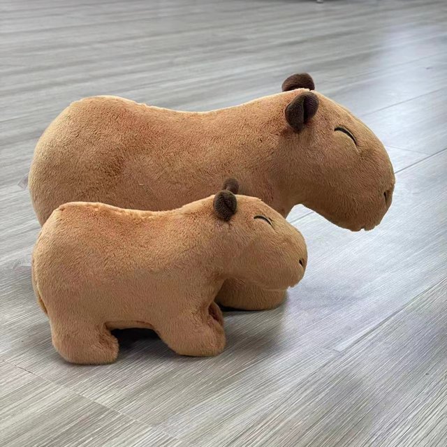 Juguetes de animales de dibujos animados, animales de peluche suaves personalizados, venta al por mayor, nuevo capibara, roedor de felpa, llegada de 30CM, regalos Unisex para niños de 5 a 7 años