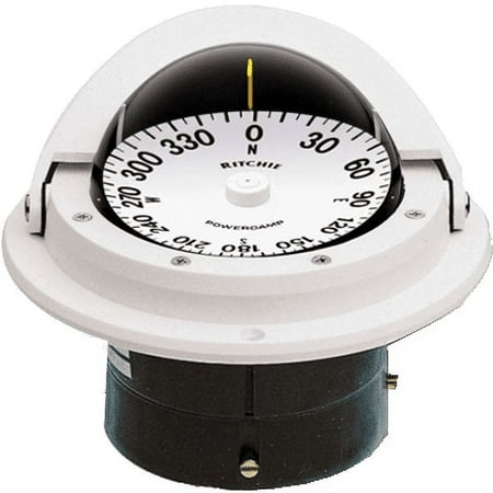 UPC: 0010342140067 | RITCHIE COMPASSES F-82W Compass Flush Mount 3 Dial White