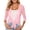 Pink, variant on Womens 3/4 Sleeve Shrug Sheer Mesh Bolero Tie Front Cropped Cardigan UPF 50+ Sun Protection RD2 Size L