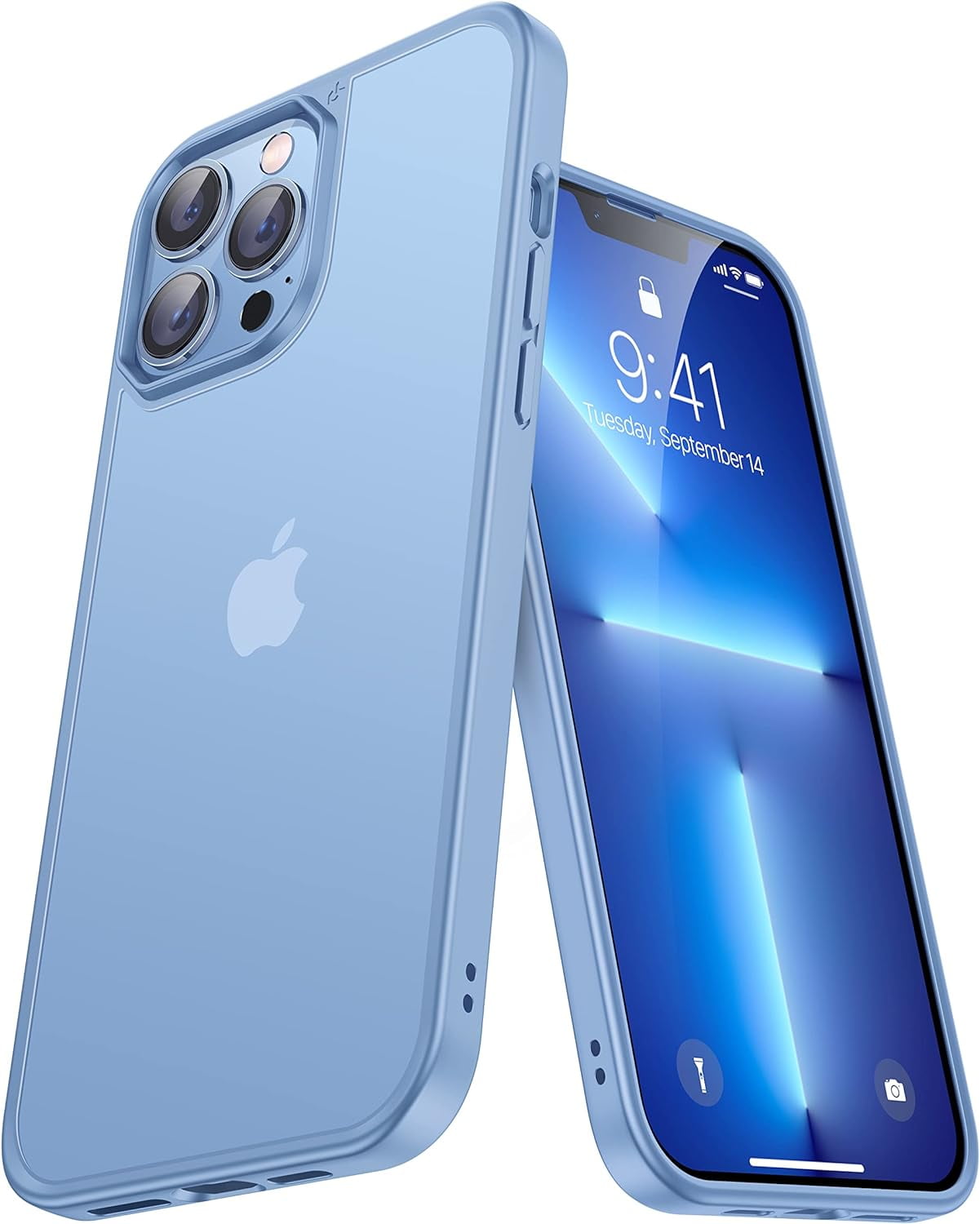 CASEKOO iPhone 14 / 13 13Pro 用 フィルム 2枚 iPhone Clear Lock Matte Case - Smooth \u0026 Transparent Protection