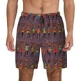 thumbnail image 3 of Uemuo African Women Pattern Mens Swim Trunks Quick Dry Board Shorts with Mesh Lining, Stretch Beach Shorts Quick Dry No-Chafing Board Shorts-Medium, 3 of 9