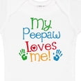 thumbnail image 4 of Inktastic My Peepaw Loves Me Boys or Girls Baby Bodysuit, 4 of 5