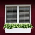 thumbnail image 6 of Zukuco Artificial Flowers Outdoor UV Resistant Fake Plastic Plants Outside Indoor Hanging Faux Greenery Shrubs Arrangement for Vase Porch Window Box Patio Wedding Home Decoration (White), 6 of 8
