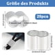 thumbnail image 2 of Laklulu Abrazaderas de Estrangulador Preformadas de Aluminio, Paquete de 20 Cuerdas de Expansión de 8 mm, Mangas de Prensa Abrazaderas de Prensa Abrazaderas de Estrangulador de Cuerda de Alambre para, 2 of 8