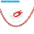 thumbnail image 2 of Unique Bargains 0.2' Diameter 39Ft Length Plastic Chain Barrier, Safety Link Chain Stanchion for Crowd Control, Red, 2 of 6