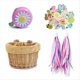 thumbnail image 1 of Cesta de Bicicleta para Niños Cestas en Forma de D para Bicicleta Cesta de Almacenamiento Frontal para Scooter Infantil para Accesorios de Ciclismo, 1 of 5