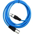 thumbnail image 2 of Seismic Audio SAXLX-6, 6 Pack of Blue 6 Foot XLR Patch Cables, 2 of 3