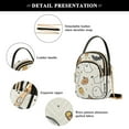 thumbnail image 4 of FORMRS Crossbody Bag for Women Quilted Travel Shoulder Cell Phone Purse with Chain Strap Handbag, Halloween Happy Ghosts, 4 of 7