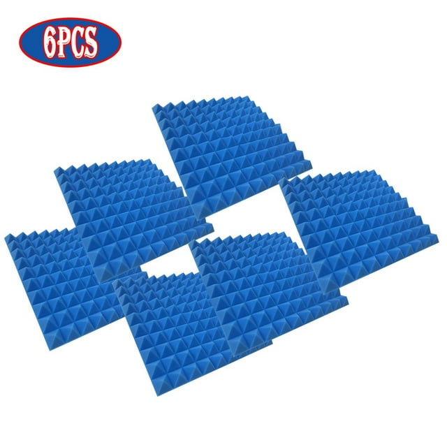 Ensemble de 6 Pcs pour Scène à la Maison, Mousse Insonorisante Murale Intérieure, Coton Insonorisant