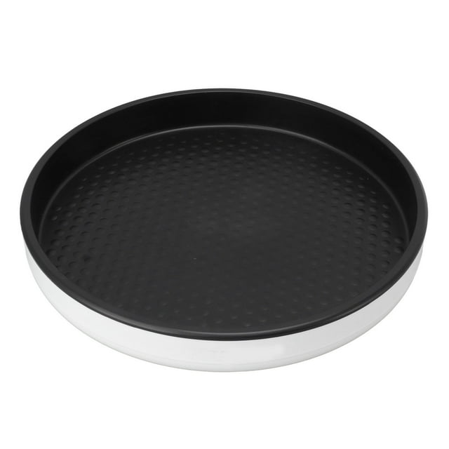 Storage Turntable Rack Plastic Cosmetic Makeup Turnstyle Organizer 360 Degrees Rotating Organizer for Kitchen Bathroom Office Black