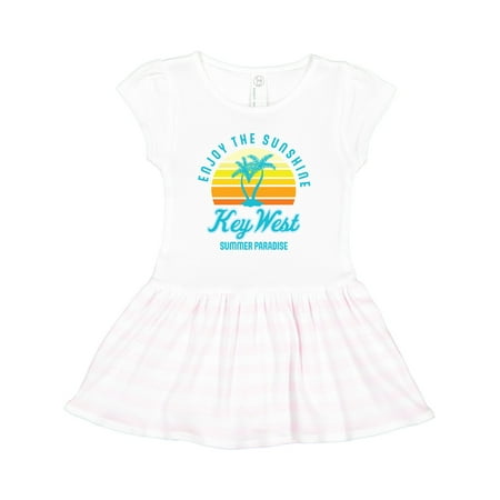 

Inktastic Enjoy the Sunshine Key West Summer Paradise Gift Toddler Girl Dress