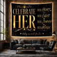 thumbnail image 6 of Celebrate Embellished Shimmering With Glitter Star Like, Mystical Fantasy for Space Lovers, Wall Decor, Valentine's Day Gift, Tapestry Wall Hanging for Dorm and Living Room, 6 of 7