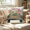 thumbnail image 2 of Throw Pillow Cover 18x18 Inch Spring Summer Floral Print Soft Breathable Fade-Resistant Decorative Pillowcase for Couch Sofa Bedroom by MPOISVA, 2 of 6