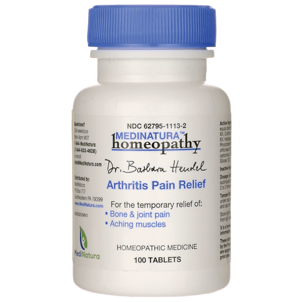 MediNatura Arthritis Pain Relief 100 Tabs.