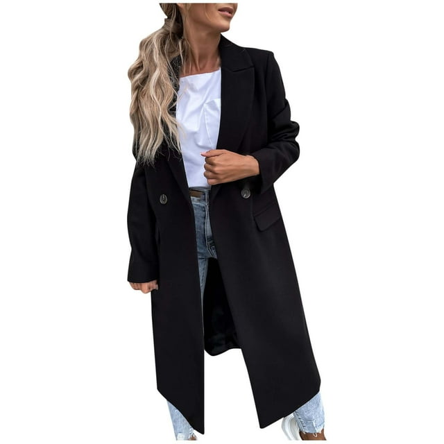 CEHVOM Women Fashion Casual Comfortable Soild Long Sleeve Cardigan Tops Jacket Outwear Clearance