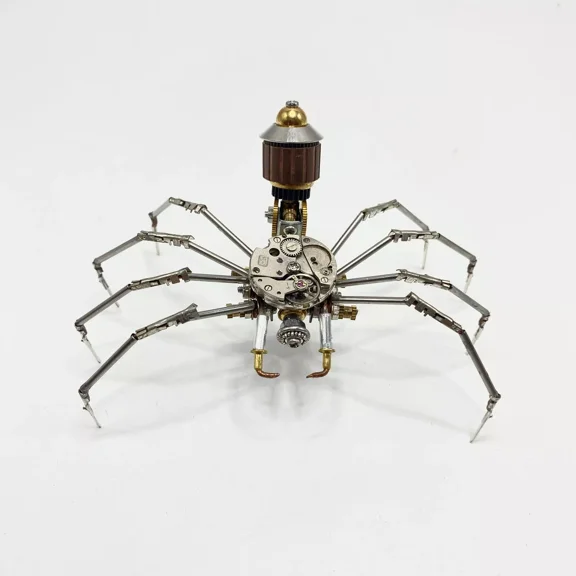 Mechanical Insect Spider charmp metal insect Steampunk home decor Figurines