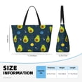 thumbnail image 4 of Xecao Avocado in Space for versatile beach bag for women includes zipper pockets and waterproof material, ideal for vacations and adventures., 4 of 7