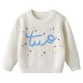 thumbnail image 1 of Hand Embroidered Colorful Knit Cardigan For Girls Soft Warm Winter Fall Casual Outfit Cozy Yarn Pullover, 1 of 8