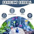 thumbnail image 4 of BESTSKY 2Pcs Turtle Tank Accessories,Quartz Sand Aquarium Rocks,Turtle Dolphin Shape Bubbler for Aquarium Fish Tank,Oxygen Enrichment Decorative Filtration, 4 of 7