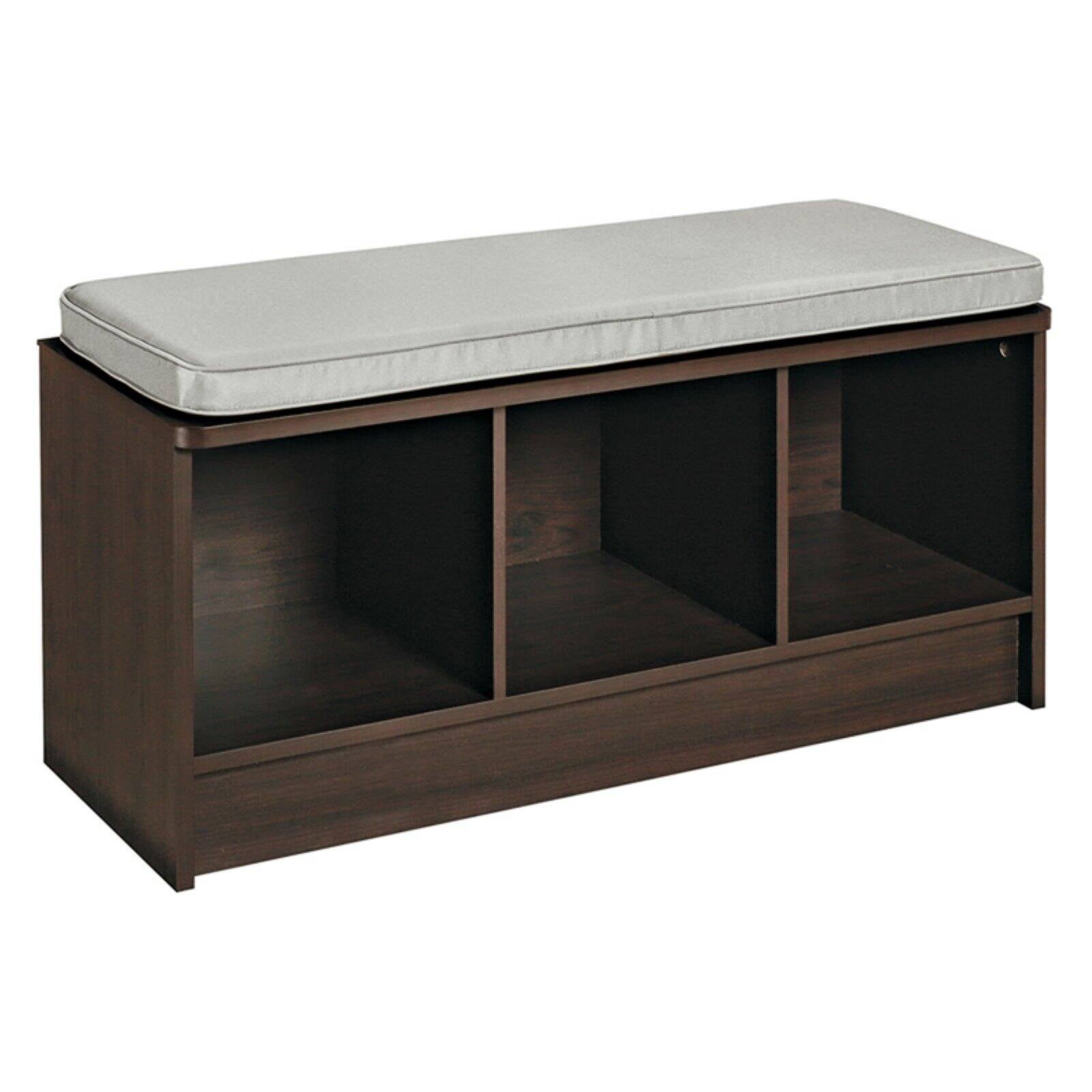 ClosetMaid Cubeicals 3 Cube Indoor Storage Bench with Cushion Walmart