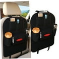 thumbnail image 3 of CRAFTHROU 1Pcs Black Felt Rectangular Storage Bag for Car Back Seat Organizing 22.0x16.1x3.1in, 3 of 8