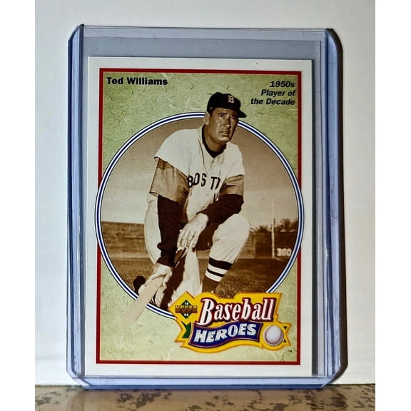 Ted Williams 1992 Upper Deck Baseball Heroes MLB #33 Card Boston Red Sox