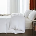 thumbnail image 4 of Davulos Duvet Cover Set Queen Size,3 Pieces Modern Bedding Set for Adults Teens Soft and Breathable Comforter Cover 88"x 88" and 2 Pillow Shams,White, 4 of 7