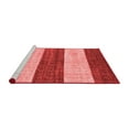 thumbnail image 2 of Ahgly Company Machine Washable Indoor Round Abstract Red Modern Area Rugs, 3' Round, 2 of 4