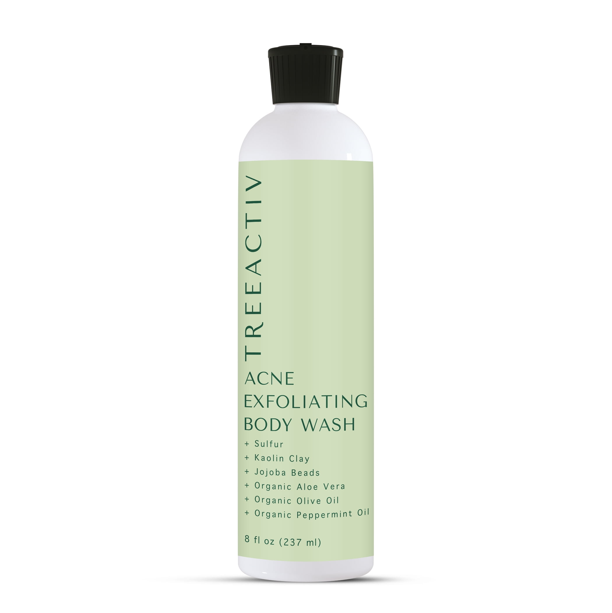 TreeActiv Acne Exfoliating Body Wash, AntiBlemish Clarifying Body Wash