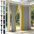 thumbnail image 1 of Oefntac Rideau Extérieur Jardin Véranda Patio Résistant à la Décoloration Pergola Gazebo Véranda Cabana Panneau Imperméable Résistant aux Intempéries Drapé, 1 of 9