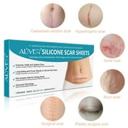 Aliver 4Pcs Silicon Scar Tape Reusable Scar Removal Sheets, Silicone Professional Removal Sheets