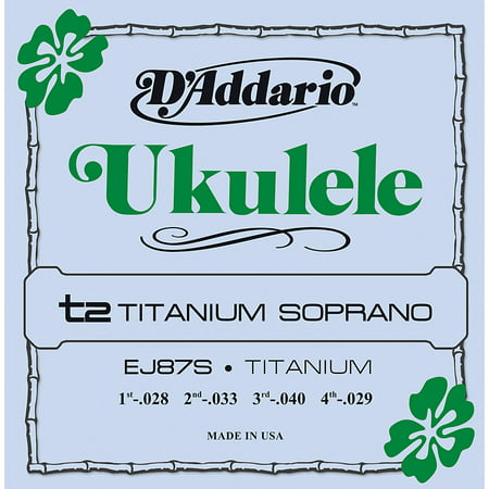 D'Addario EJ87S Titanium Soprano Ukulele Strings (Best Soprano Ukulele Strings)
