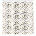 thumbnail image 3 of Ambesonne Mushroom Shower Curtain, Colorful Porcini Cartoon, 69"Wx84"L, Multicolor, 3 of 3