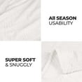 thumbnail image 4 of BNM Fleece Diamond Fluffy Blanket, Full/ Queen, White, 4 of 8