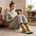 thumbnail image 5 of Women's Rise Up and Be Brave Socks Funny Motivational Inspirational Graphic Footwear, 5 of 9