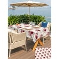 thumbnail image 5 of Outdoor Tablecloth with Umbrella Hole for Patio/Picnic/Party/Camping, Pink Spring Floral Waterproof Table Cloth Rectangle Table Cover Washable, Farmhouse Flowers Modern Art (60"x 84"), 5 of 8