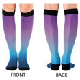 thumbnail image 2 of joogoo Blue Gradient-z6 Socks Women Men Knee High Sock, 2 of 8