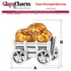 thumbnail image 2 of Charm calabaza otoño CharmPumpkinBarrow 1Pza Plata S925 Chapa Charm Separador Carreta con Calabazas Naranja/Plata., 2 of 2