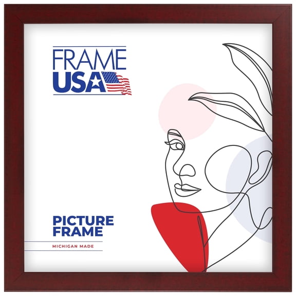 Corporate Red Mahogany 24x24 Inch Picture Frame