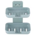 thumbnail image 1 of Coofit Soap Rack Wall-Mount 2-layer Punch-Free Soap Holder Soap Dish for Bathroom, 1 of 10