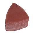 thumbnail image 1 of Unique Bargains 60 Packs 100 Grits 80mm Aluminum Oxide Triangular Hook & Loop Sandpapers Sanding Pads Sheets, 1 of 6