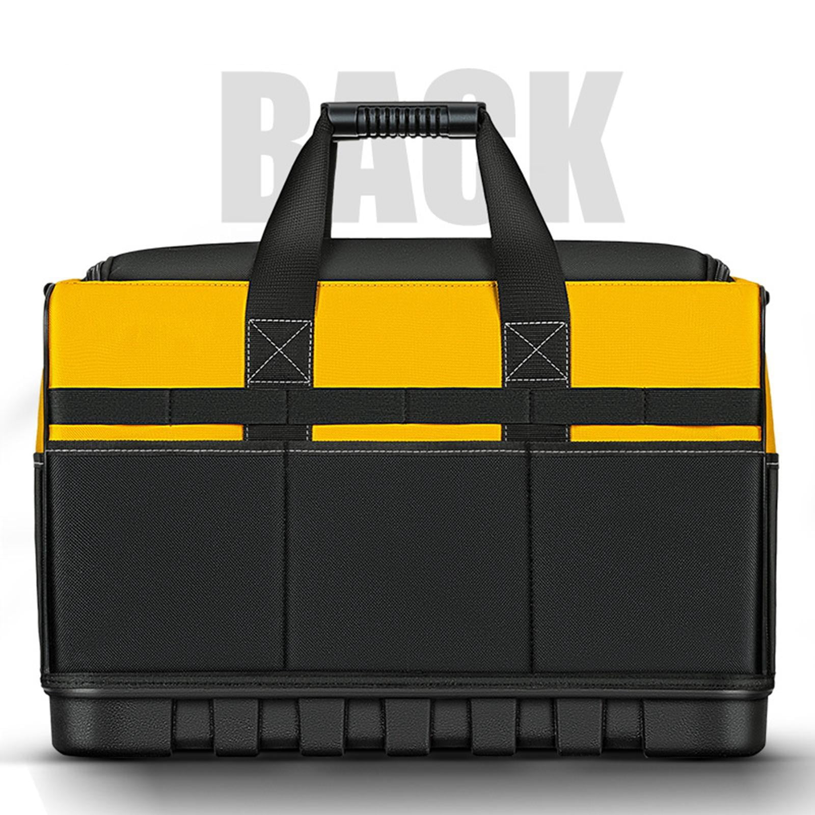 MAGIDEAL Tool Bag Electrician Handbag Wide Mouth High Capacity Multi Pockets Organization 40cmx21cmx30cm