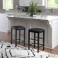 thumbnail image 4 of Betsy Black Backless 25" Counter Stools Set of 2 by Linon, 4 of 4