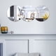 thumbnail image 3 of Pegatinas de espejo de círculo redondo Efecto reflectante de superficie lisa flexible Decoración del dormitorio para la decoración del fondo del hogar Dos sets 3 Pack seitruly HA012187-00, 3 of 7