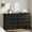 Black, variant on RoyalCraft 4 Drawer Dresser, Large Storage Chest with Ball Bearing Slide, Modern Wood Dresser for Bedroom,Hallway, Entryway, White